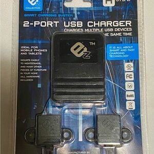2-Port USB Charger with Smart Charging System